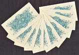 1946 Japan One Yen ND 10 Pieces Matching Numbers Pick-85 CH UNC