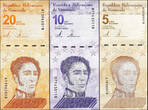 Venezuela 5 Pcs 5, 10, 20, 50, 100 DIGITALES Bolivares 2021 UNC