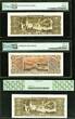 5 Cruzeiros Brazil 3 Different  1953-64 P-158b 166b 176c CH - GEM UNC 64 - 67 EPQ