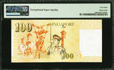 100 Dollars 1999 Singapore  ND Pick-42 SUPERB GEM UNC PMG 68 EPQ