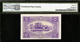 5 Piastres 1917 Egypt  Unissued (Purple Color Trial) Pick-158 GEM UNC PMG 65 EPQ