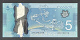 2013 Canada Polymer $5 RADAR Number (ING) 8183818 Pick-106 GEM UNC