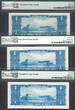 Brazil 3 Different One Cruzeiro 1944-58 P-132 150b 150c CH - GEM UNC 64 - 65 EPQ