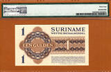 Gulden 1960 Suriname One  Pick-108b Ch UNC PMG 64 Rare