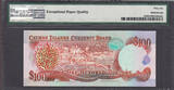 Cayman Islands $100 Birth Date # 09.09.81 Inking Error P-15 GEM UNC PMG 66 EPQ
