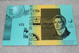 1991 Australia UNCUT Sheet 4 X $10 Pick-45g UNC