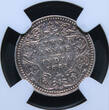 2 Anna 1881 British India (B) Vicoria  Type C/2 NGC Graded XF V. Rare !