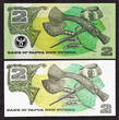 2 Kina Papua New Guinea 2 Different  1975-1991 Pick-1a & 12a Paper & Polymer UNC
