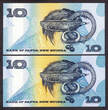 10 Kina Papua New Guinea 2 Different  Commemorative 1988-98 Pick-9c & 17 GEM UNC