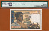 100 Francs 1963 Comoros / Madagascar  Pick-3b GEM UNC PMG 66 EPQ