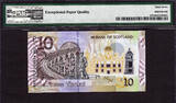 10 Pounds 2016 Scotland Polymer  SOLID Serial 666666 SUPERB GEM UNC PMG 67 EPQ