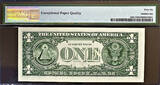 USA One Dollar 2013 Federal Reserve  LUCKY Near SOLID # 88888822 GEM UNC PMG 66 EPQ
