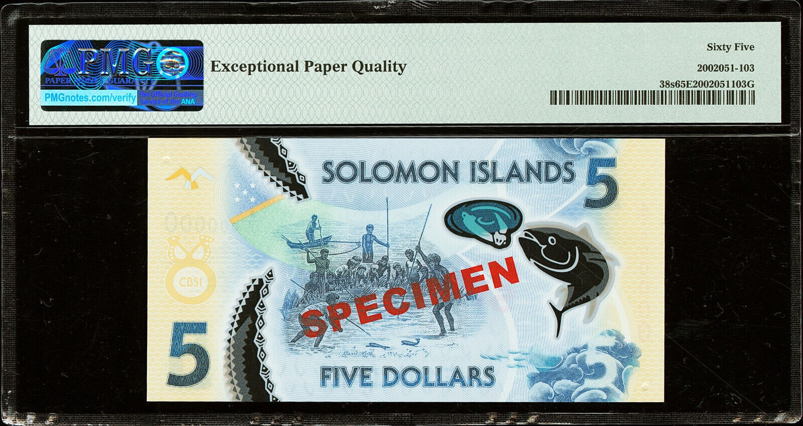 $ SOLOMON ISLANDS - 5 DOLLARS nd 1997 - P 19 - UNC ; free shipping from 75 €