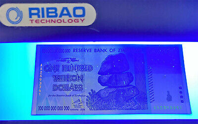 Zimbabwe 50 & 100 Trillion Dollars 2008 AA P-90 & 91 UNC Authentic & UV  Passed