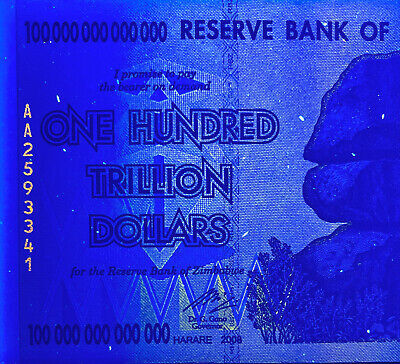 Zimbabwe 50 & 100 Trillion Dollars 2008 AA P-90 & 91 UNC Authentic