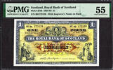 Pound Royal Bank of SCOTLAND One 1st April 1961 Pick-324b About UNC PMG 55 -