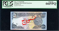 Iraq 250 Dinars Iraq / AH1435 SPECIMEN Pick-97s GEM UNC PCGS 66 PPQ -