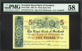 5 Pounds Scotland 2nd November 1964 Pick-326a About UNC PMG 58 -