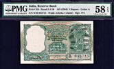 India 5 Rupees India ND H Iengar Letter A Pick-35b About UNC PMG 58 EPQ -