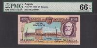 Angola Angola 20 escudos 1956 Pick-87 GEM UNC PMG 66 EPQ -