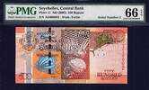 Seychelles 500 Rupees Seychelles ND LOW Serial 000002 Pick-41 GEM UNC PMG 66 EPQ -