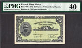 25 Francs French West Africa WITHOUT Serial Pick-30c Extremely Fine PMG 40 -