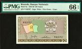 20 Francs Rwanda Pick-6a GEM UNC PMG 66 EPQ -