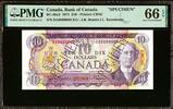 Canada Canada 10 Dollars SPECIMEN 1971 BC-49aS DA-0000000 #311 GEM UNC PMG 66 EPQ -