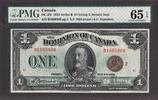 Canada Dominion of Canada $1 DC-25i 1923 BRONZE SEAL Series B GEM UNC PMG 65 EPQ -