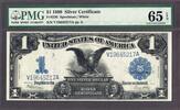 United States Of America  1899 $1 Large Size Black Eagle Silver Certificate FR# 236 GEM UNC PMG 65 EPQ