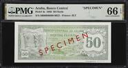 Aruba  Aruba 50 Florin 1986 SPECIMEN (0022) Pick-4s GEM UNC PMG 66 EPQ  1,499.00 US$  +  29.99 US$ shipping