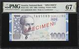 Austria  Austria 1000 Schilling 1997 SPECIMEN #0012 Pick-155s SUPERB GEM... 2,699.00 US$  +  29.99 US$ shipping