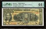 Mexico  Mexico 10 Pesos SPECIMEN 190x W/o Series Pick-S234s1 M272s Ch UN... 475.00 US$  +  29.99 US$ shipping