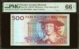 Sweden  Sweden 500 Kronor 1992 Pick-59a GEM UNC PMG 66 EPQ  450.00 US$  +  29.99 US$ shipping