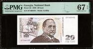 Georgia  Georgia 20 Lari 1999 Pick-65 SUPERB UNC PMG 67 EPQ Rare - TOP POP  450.00 US$  +  29.99 US$ shipping
