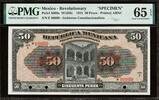 Mexico  Mexico - Revolutionary 50 Pesos 1915 SPECIMEN P-S688s M1259s GEM... 799.00 US$  +  29.99 US$ shipping