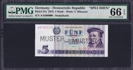 Germany East Germany, DDR 5 Mark 1975 MUSTER (SPECIMEN) Pick-27s GEM UNC PMG 66 EPQ -