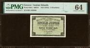 Greece Greece / Ionian Islands One Drachma ND (1941) Pick-M11 Choice UNC PMG 64 -