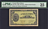 25 Francs French West Africa WITHOUT Serial Pick-30c VF PMG 25 -