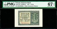 Poland Zloty Poland One Pick-99 SUPERB GEM UNC PMG 67 EPQ -