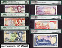 UK (Great Britain) 20 Pounds Jersey 5, 10 & 1993 MATCHING Serial HC 500000 GEM UNC PMG 64 - 65 EPQ -
