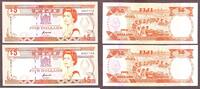 fiji Fiji 2 x $5 QEII ND (1992) Pick-93a Crisp UNC -