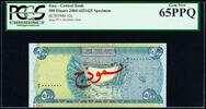 Iraq 500 Dinars Iraq / AH1425 SPECIMEN No. 0066 Pick-92s GEM UNC PCGS 65 PPQ -
