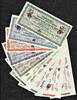 Canada 3 Dollar Canada Local Currency MANITOULIN 9 MATCHING Serial SET 1985-1993 UNC -