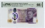 Great Britain / England £20 Pounds 2024 King Charles, First Prefix, Low number EH01 000137 PMG 67 EPQ