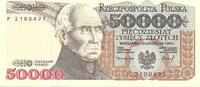 POLAND / POLEN 50 000 zlotych Series P. GRADE UNC. -
