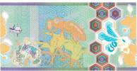 POLAND / POLEN test note polimer HONEY BEE. Test note Polish PWPW. Destrukt -