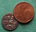 Russland Poluschka 1720 Peter I. der Große 1682-1725 VF-, starkes Zainende