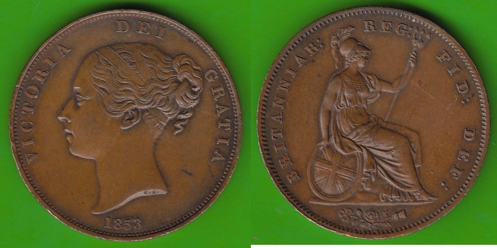 Gro britannien Penny 1853 Victoria 1837 1901 Toll Erhalten UNC AU gro-britannien-penny-1853-victoria-1837-1901-toll-erhalten-unc-au