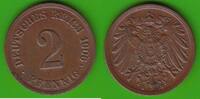 Kaiserreich 2 Pfennig hübsch -